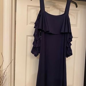 Yana k rayon/spandex blue Tunic top large